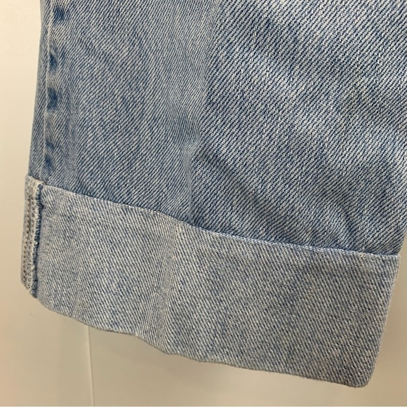 Levi's Vintage 516 Slim Fit High Rise Red Tab  Patched Boho Jeans sz 30 - Picture 7 of 9